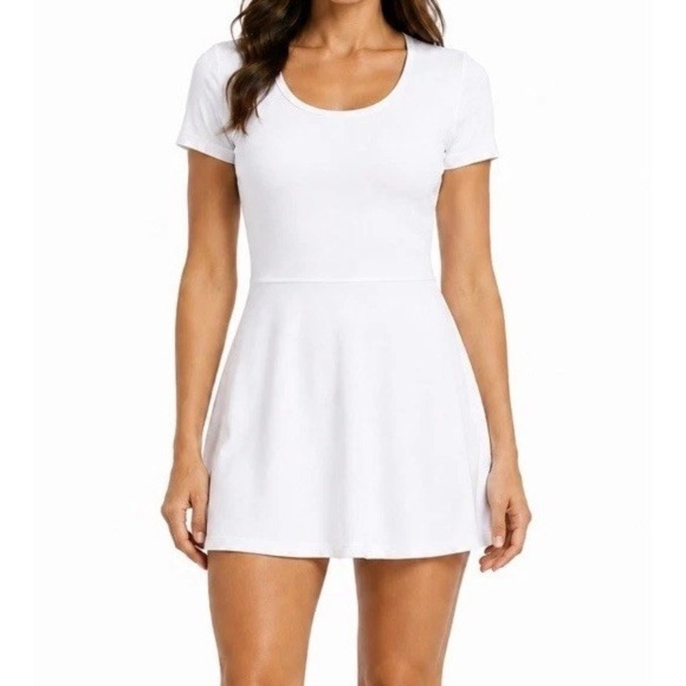 Tuckernuck Sport Rosemary White Step-In Tennis Golf Mini Dress Size M NWT